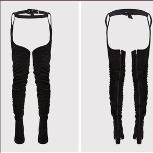 PrettyLittleThing Shoes - PRETTY LITTLE THING OTK BELTED THIGH BOOTS PrettyLittleThing Shoes - PRETTY LITTLE THING OTK BELTED THIGH BOOTS